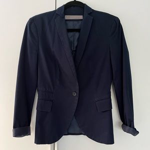 Zara Basic Navy Blue Suit Jacket XS